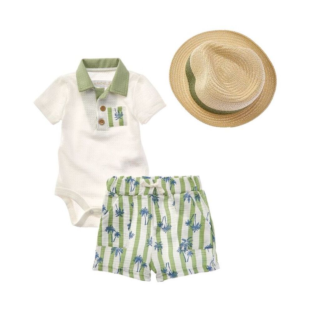 Rachel Zoe Baby-Boys  3Pc Bodysuit Set, White